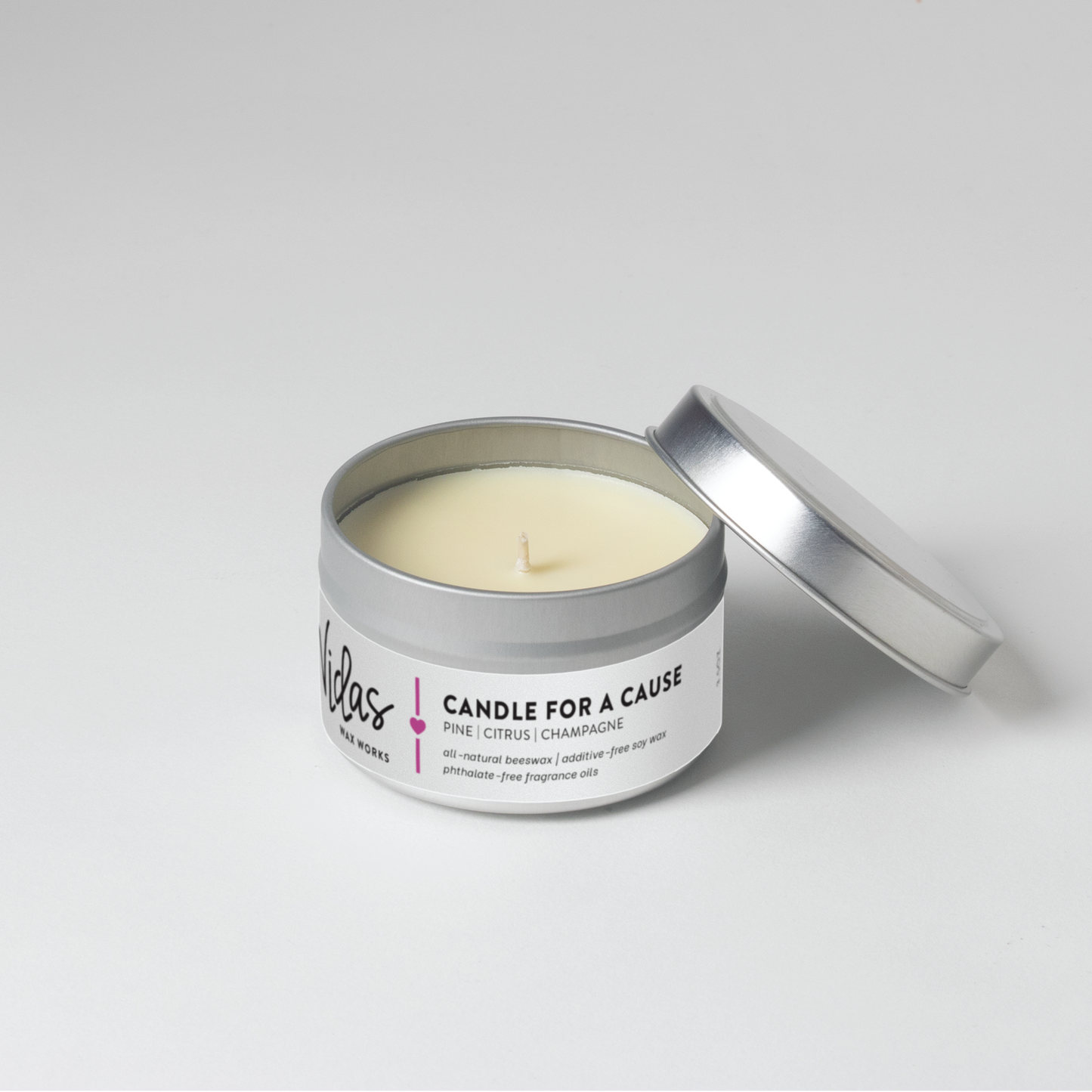 candle for a cause - tin
