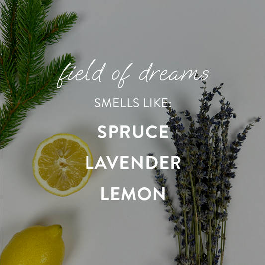 "field of dreams" - large candle