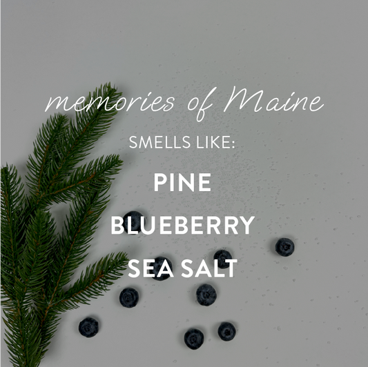 "memories of Maine" - small candle