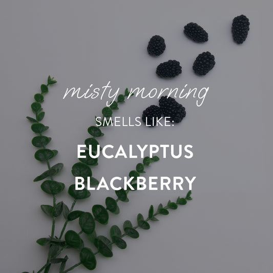 "misty morning" - large candle