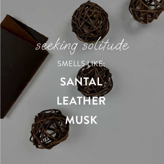 "seeking solitude" - large candle