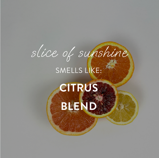 "slice of sunshine" - large candle