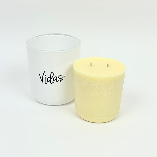 health + harmony double wick refillable candle