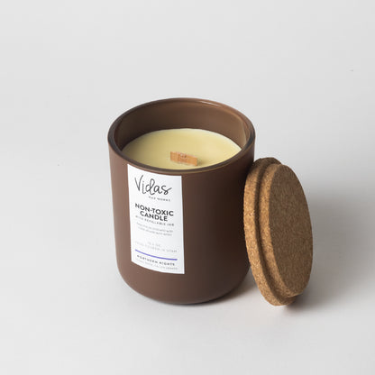 "northern nights" - large wooden wick candle