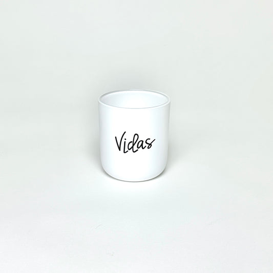 white single wick refillable jar