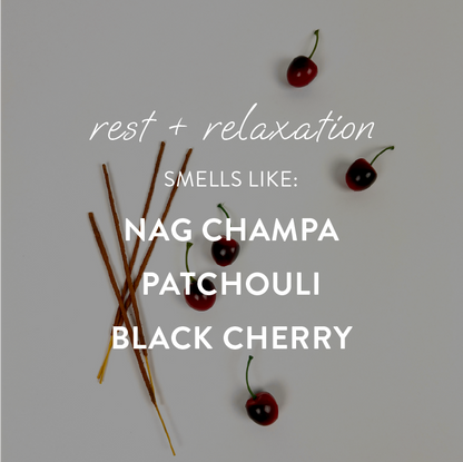 "rest + relaxation" - small refill