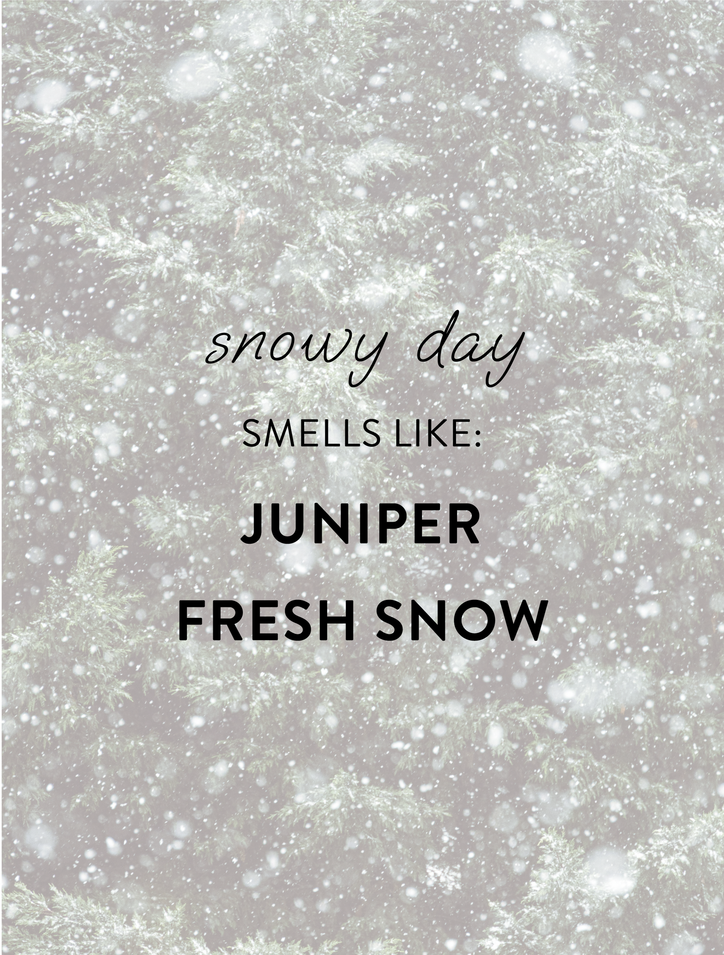 "snowy day" - small candle