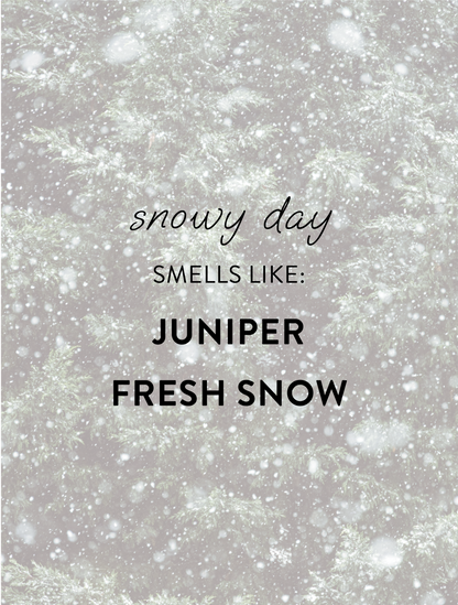 "snowy day" - small candle